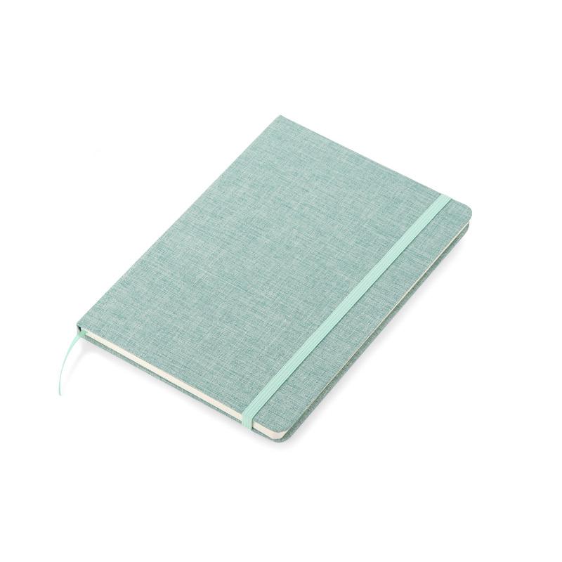 Agendă din bumbac reciclat BIVELLO A5 Verde jade