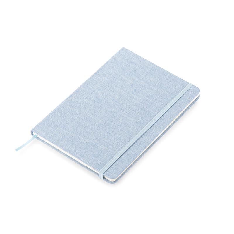 Agendă din bumbac reciclat BIVELLO A5 Albastru deschis