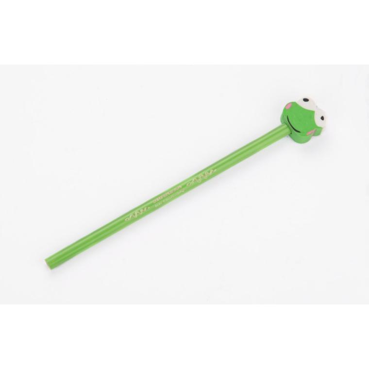 Creion cu radieră FUNNI MIX - Broscuță Verde
