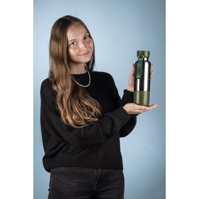 Sticlă termică cu curea RON 500 ml Oliv