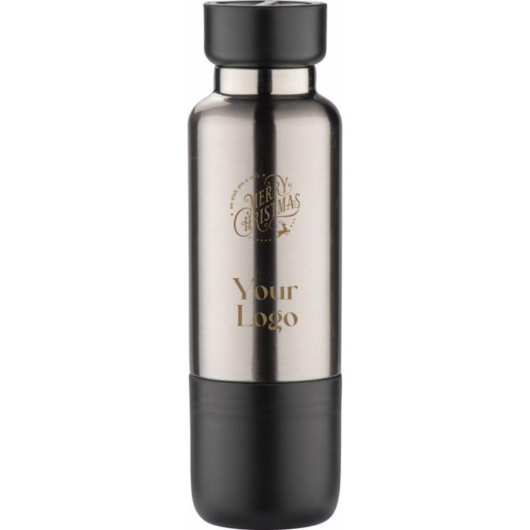 Sticlă termică cu curea RON 500 ml Negru