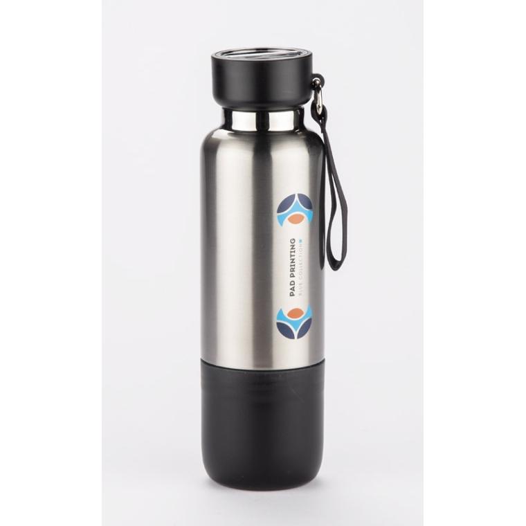 Sticlă termică cu curea RON 500 ml Negru