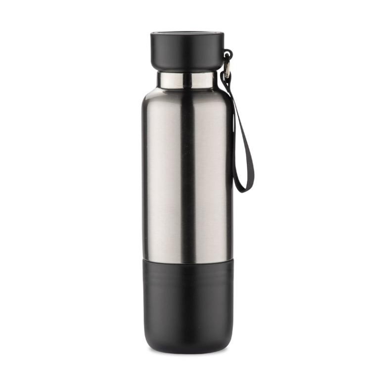 Sticlă termică cu curea RON 500 ml Negru