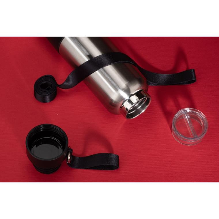 Sticlă termică cu curea RON 500 ml Negru