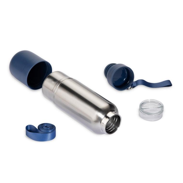 Sticlă termică cu curea RON 500 ml Bleumarin