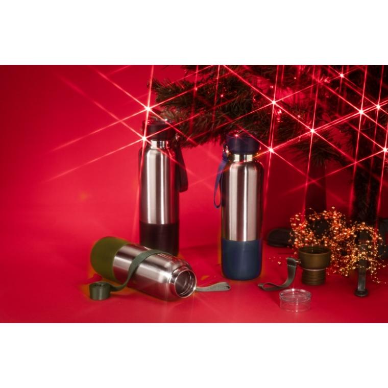 Sticlă termică cu curea RON 500 ml Bleumarin