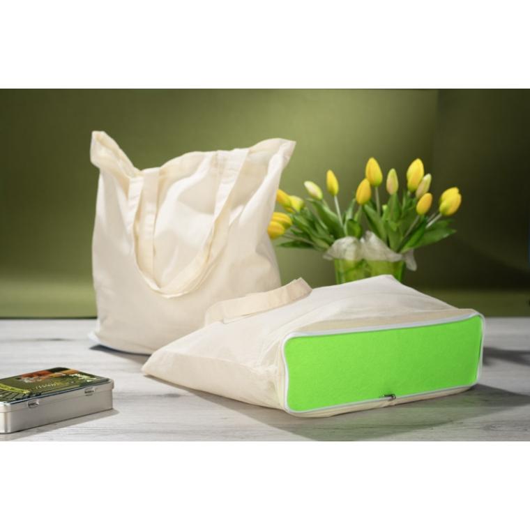 Geantă de cumpărături pliabilă FLIN 120 g Verde deschis