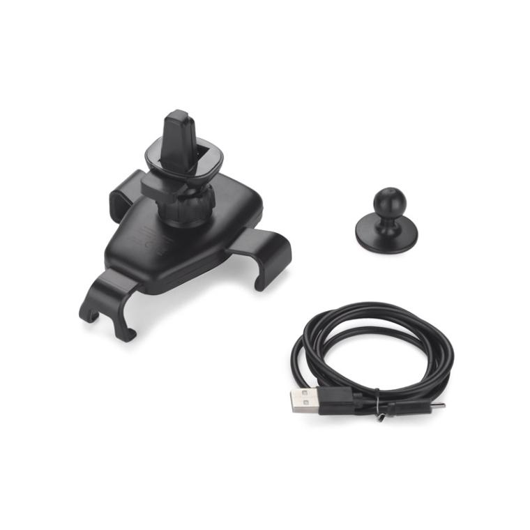 Suport auto pentru telefon cu încărcare wireless GARI 15W USB-C Negru