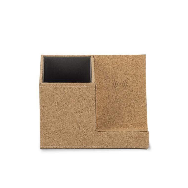 Organizator de birou cu încărcător inductiv COVBI Natural