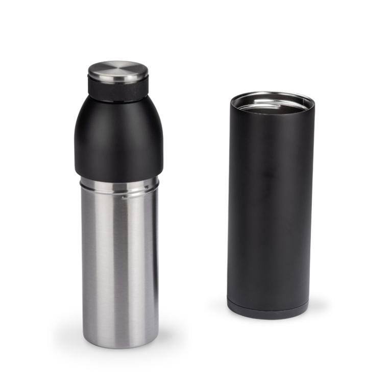 Sticlă termică DUAL 550 ml Negru