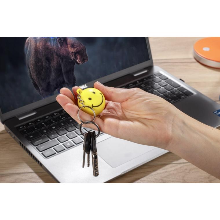 Breloc antistres SMILE Galben