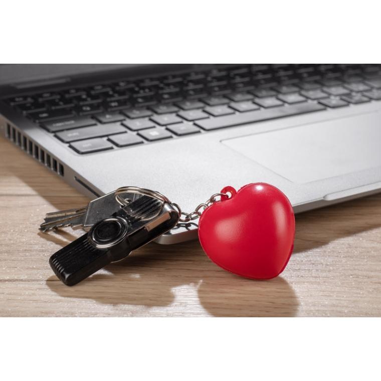 Breloc antistres LOVE Roșu