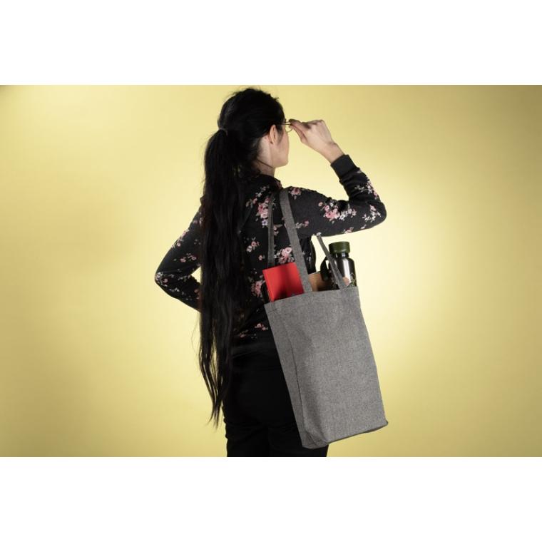 Geantă din bumbac LAN 140 g Negru