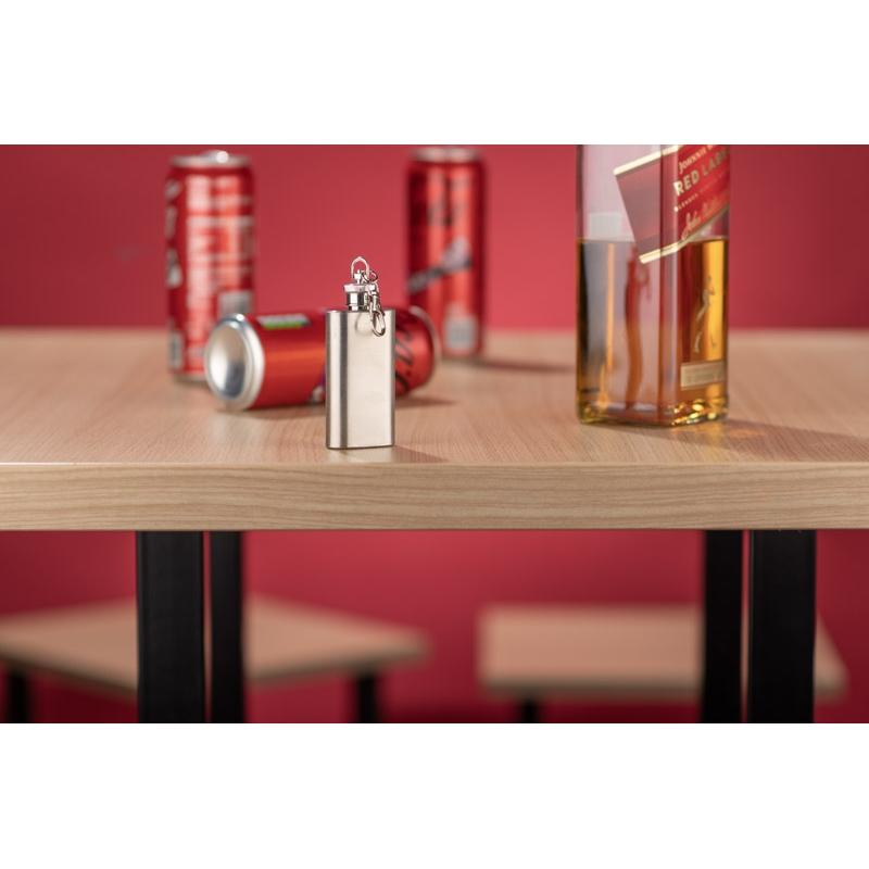 Breloc ploscă Flasik 50 ml Argintiu
