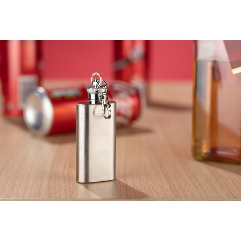 Breloc ploscă Flasik 50 ml Argintiu