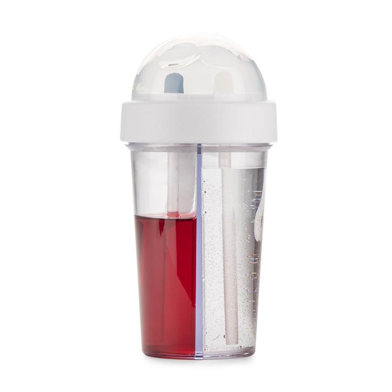 Cană cu două compartimente Dui 420 ml Alb