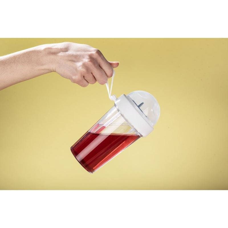 Cană cu două compartimente Dui 420 ml Alb