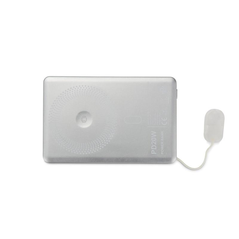Baterie externă Zyntra 5000 mAh 20W Argintiu
