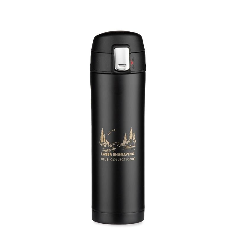 Cană termică Lock Mat 440 ml Negru