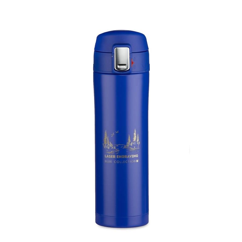 Cană termică Lock Mat 440 ml Albastru