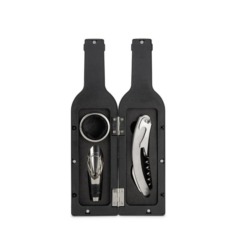 Set pentru vin Sommelier Negru