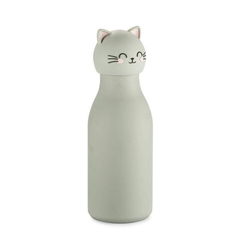 Sticlă termoizolantă pentru copii cu model dinozaur Animi, 400 ml Gri