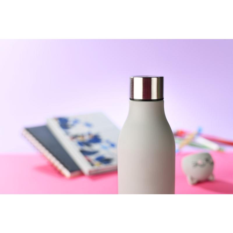 Sticlă termoizolantă pentru copii cu model dinozaur Animi, 400 ml Gri