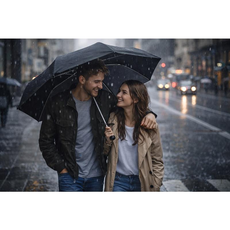 Umbrelă pliabilă Minik Negru