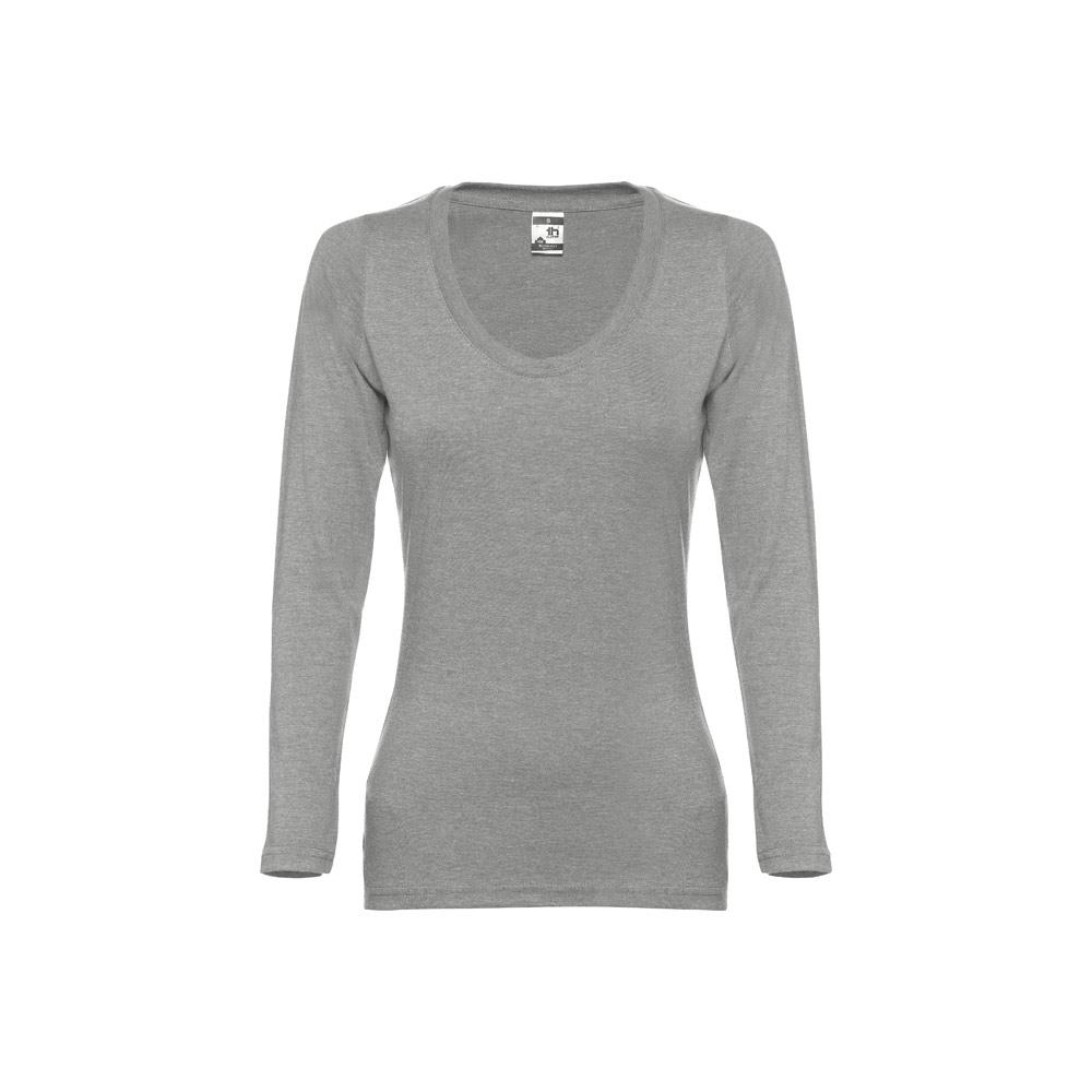 THC BUCHAREST WOMEN. Tricou mânecă lungă dame Gri melange deschis S