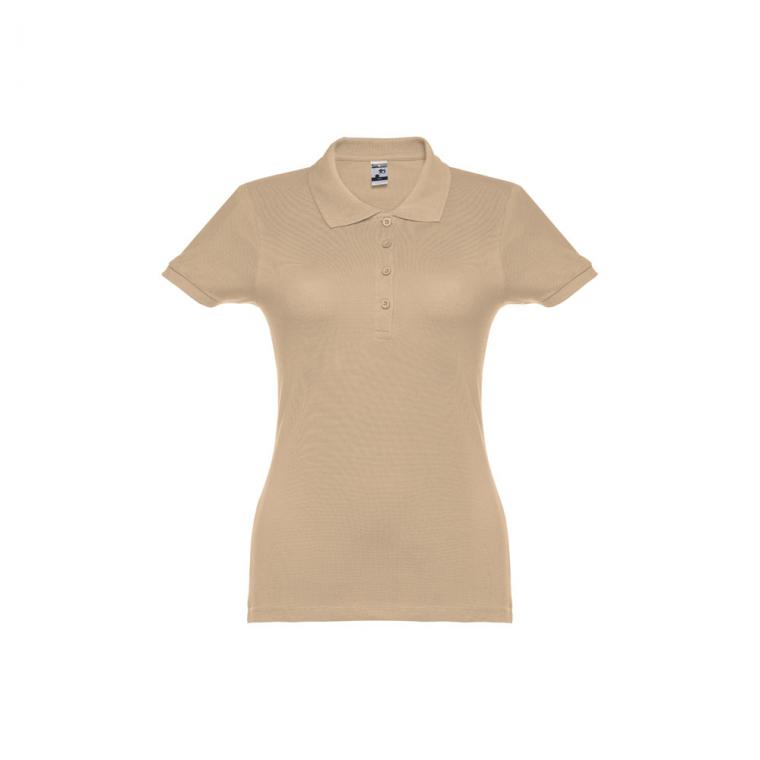 THC EVE. Tricou polo pentru femei Maro deschis S