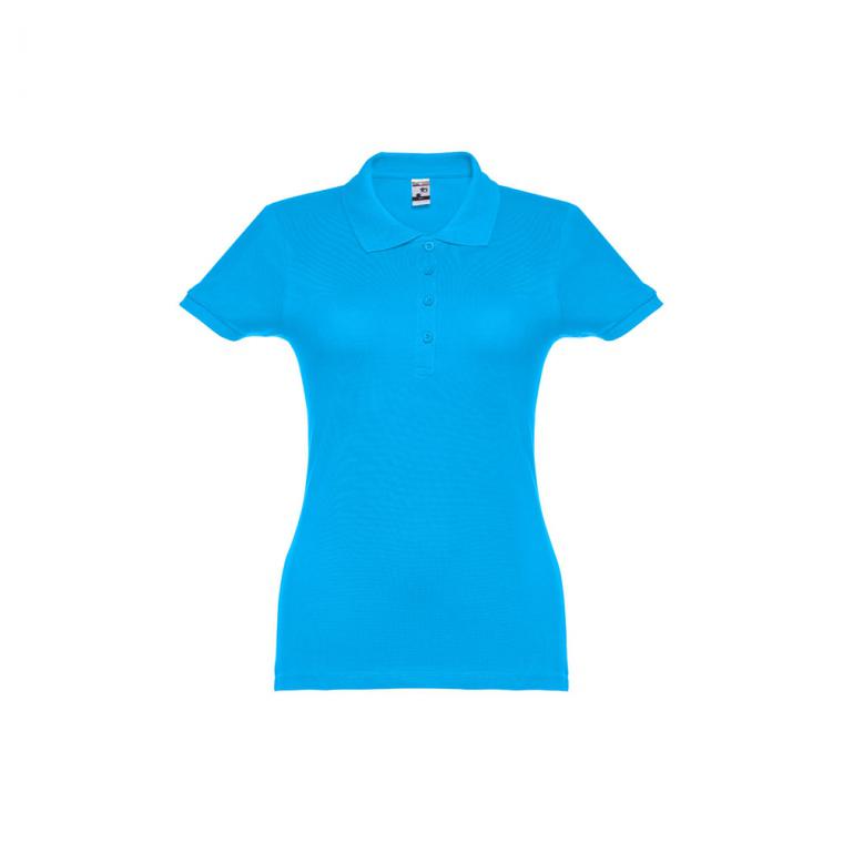 THC EVE. Tricou polo pentru femei Albastru acqua XXL