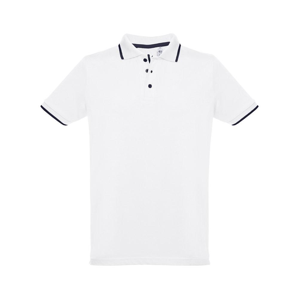 THC ROME WH. Tricou polo slim fit bărbați Alb S