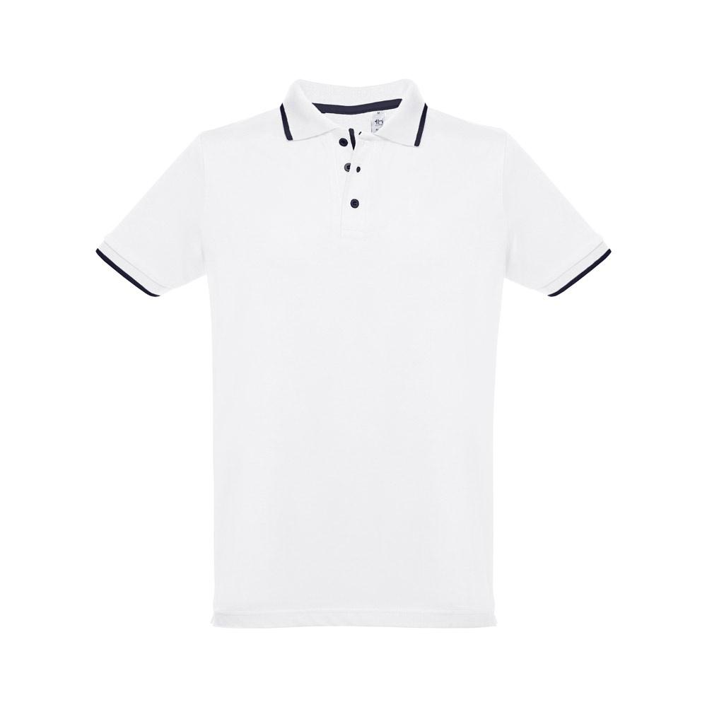 THC ROME WH. Tricou polo slim fit bărbați Alb S