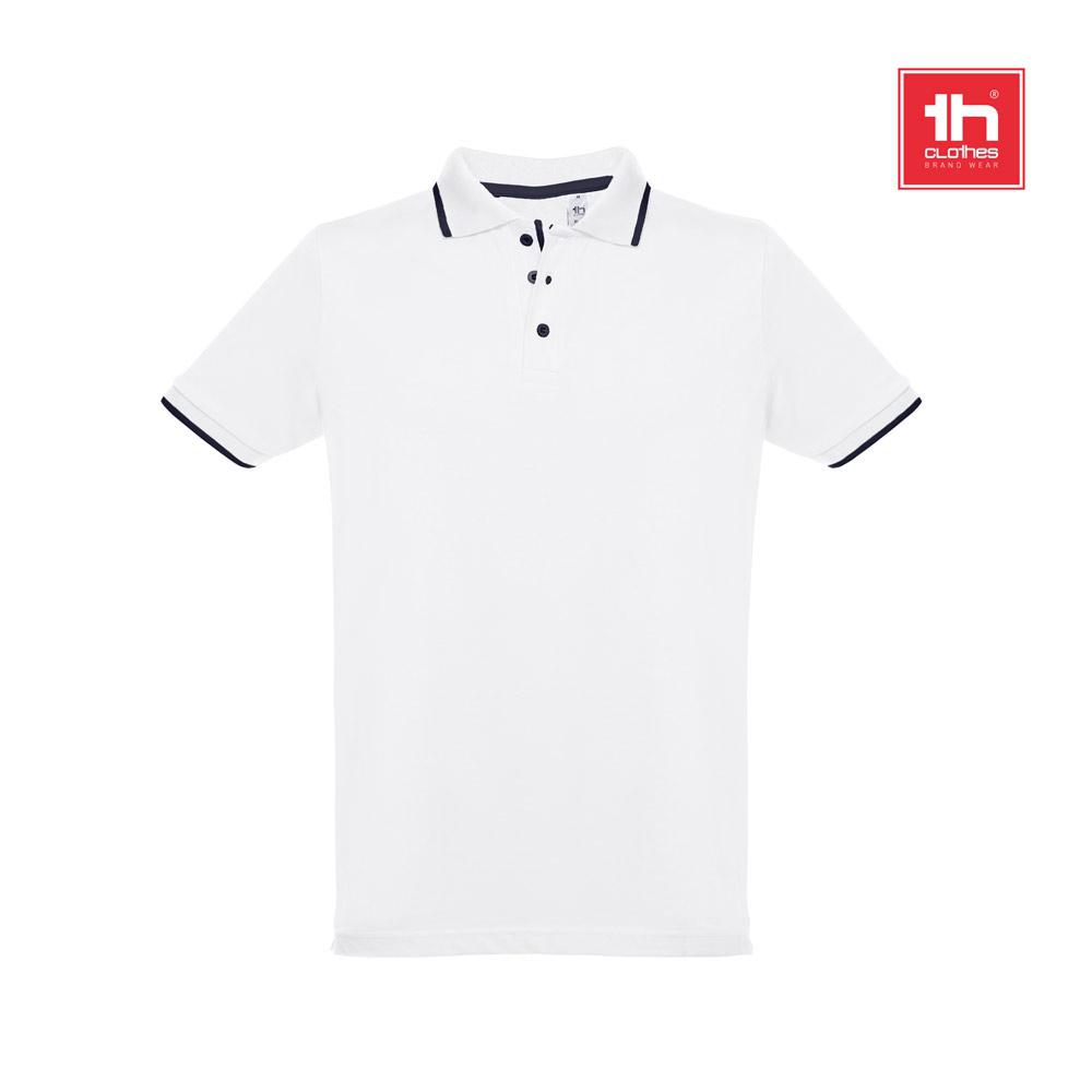 THC ROME WH. Tricou polo slim fit bărbați Alb S