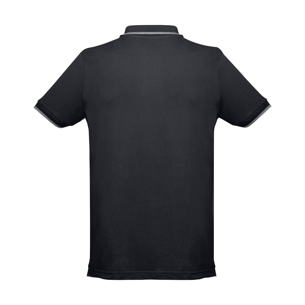 THC ROME. Tricou polo slim fit bărbați Negru M