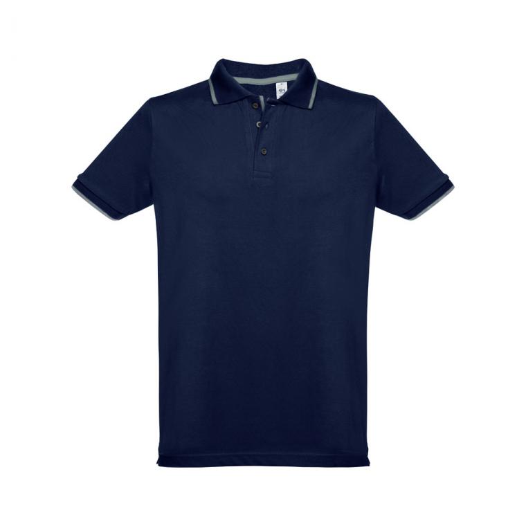 THC ROME. Tricou polo slim fit bărbați Albastru XL