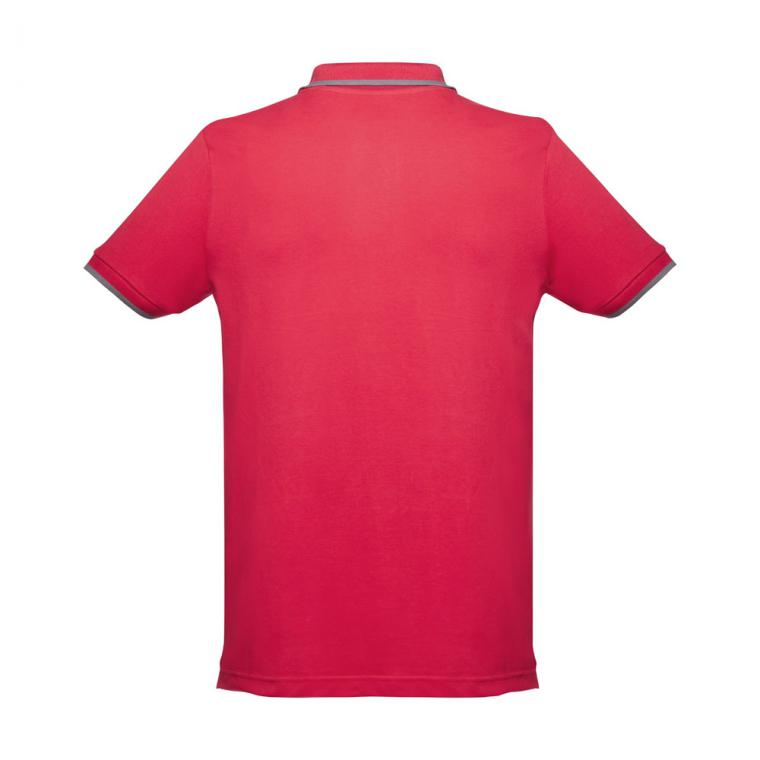 THC ROME. Tricou polo slim fit bărbați Roșu XL