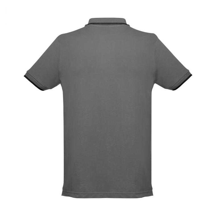 THC ROME. Tricou polo slim fit bărbați Gri M