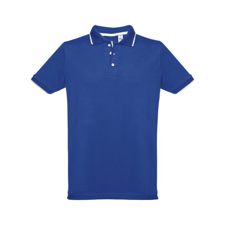 THC ROME. Tricou polo slim fit bărbați Albastru Royal M