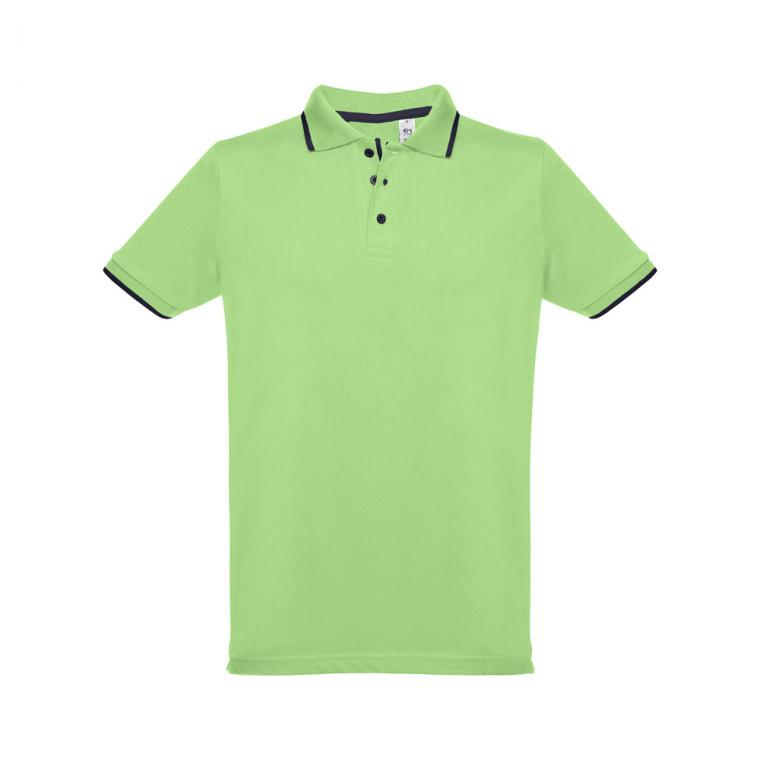 THC ROME. Tricou polo slim fit bărbați Verde deschis L