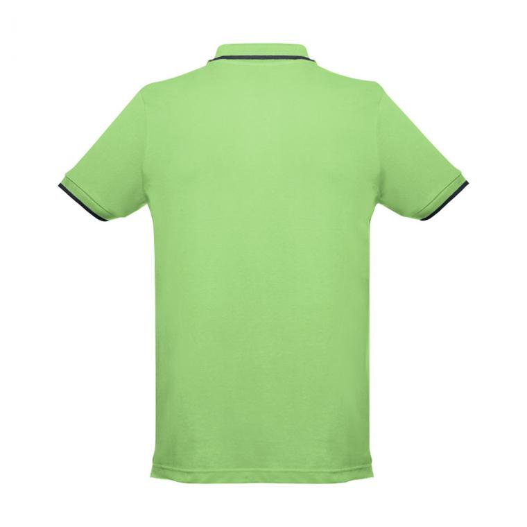 THC ROME. Tricou polo slim fit bărbați Verde deschis L