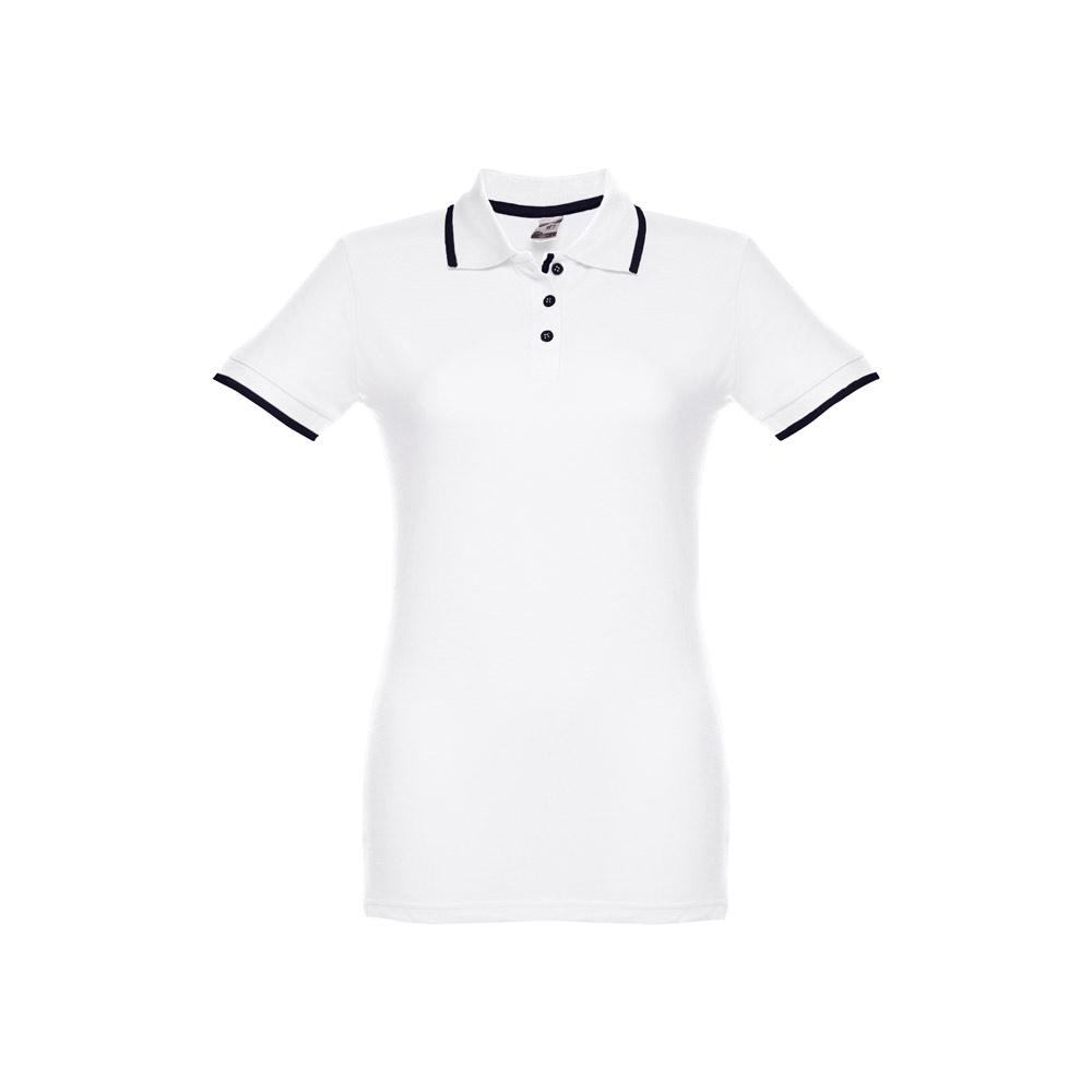 THC ROME WOMEN WH. Polo slim fit pentru femei Alb S