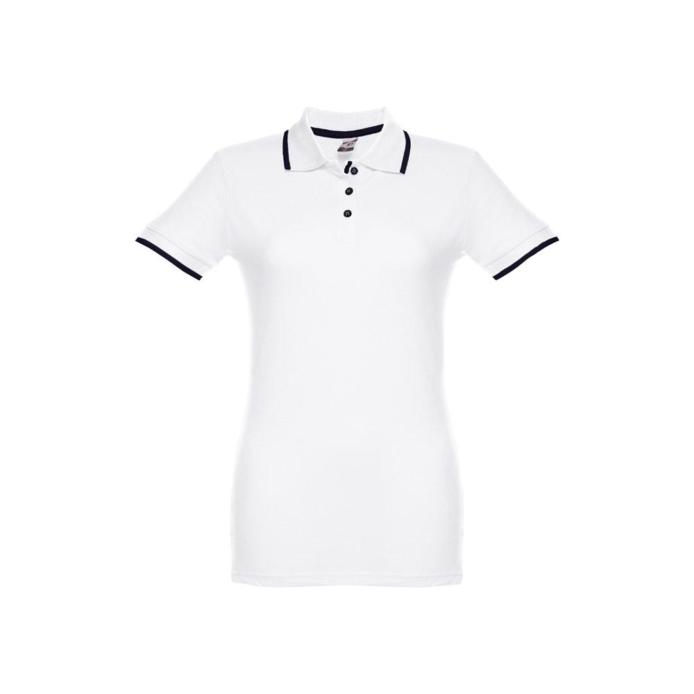 THC ROME WOMEN WH. Polo slim fit pentru femei Alb S