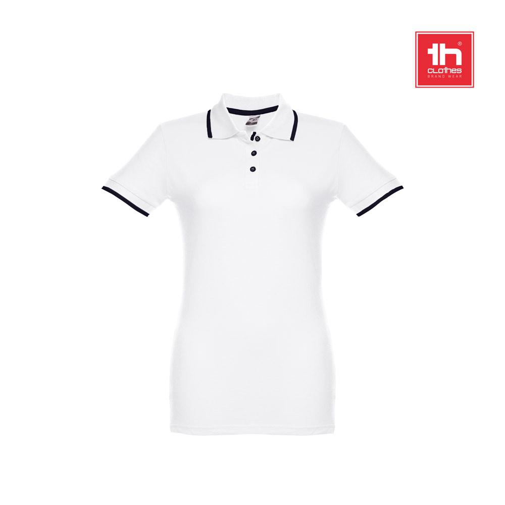 THC ROME WOMEN WH. Polo slim fit pentru femei Alb S