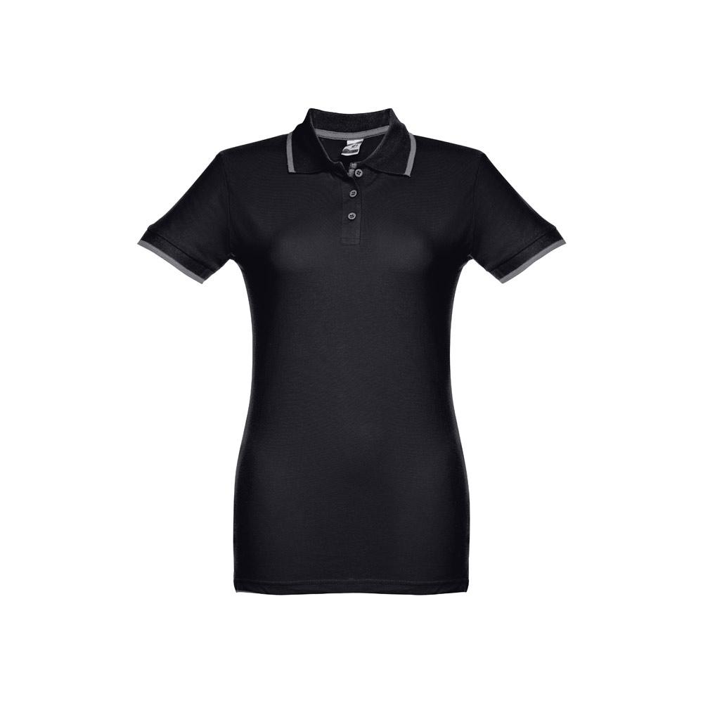 THC ROME WOMEN. Polo slim fit pentru femei Negru XXL