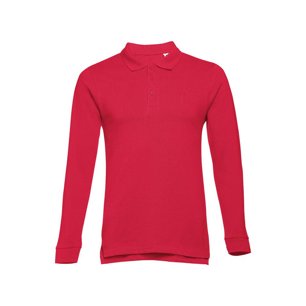 THC BERN 3XL. Polo mânecă lungă bărbați Roșu