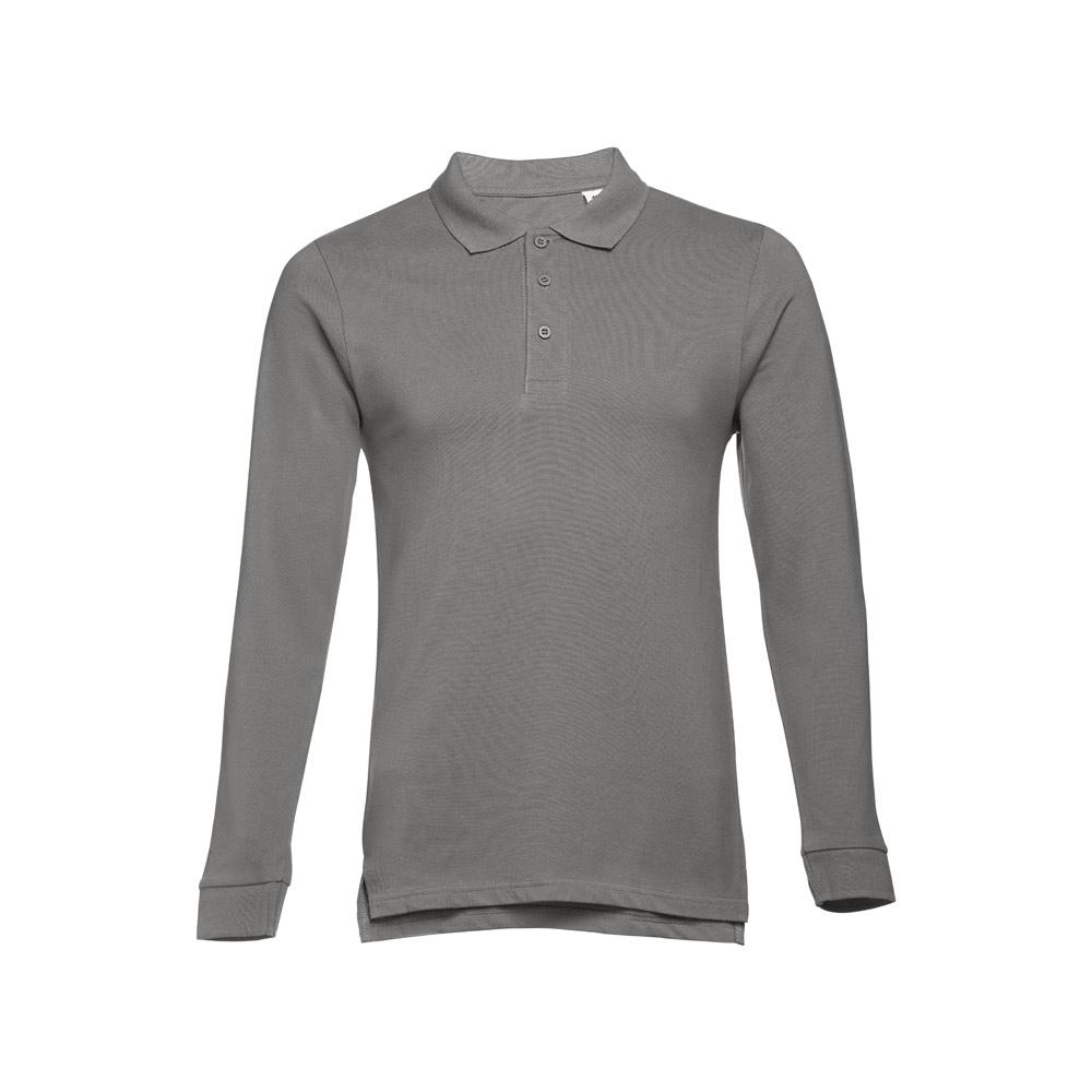 THC BERN 3XL. Polo mânecă lungă bărbați Gri
