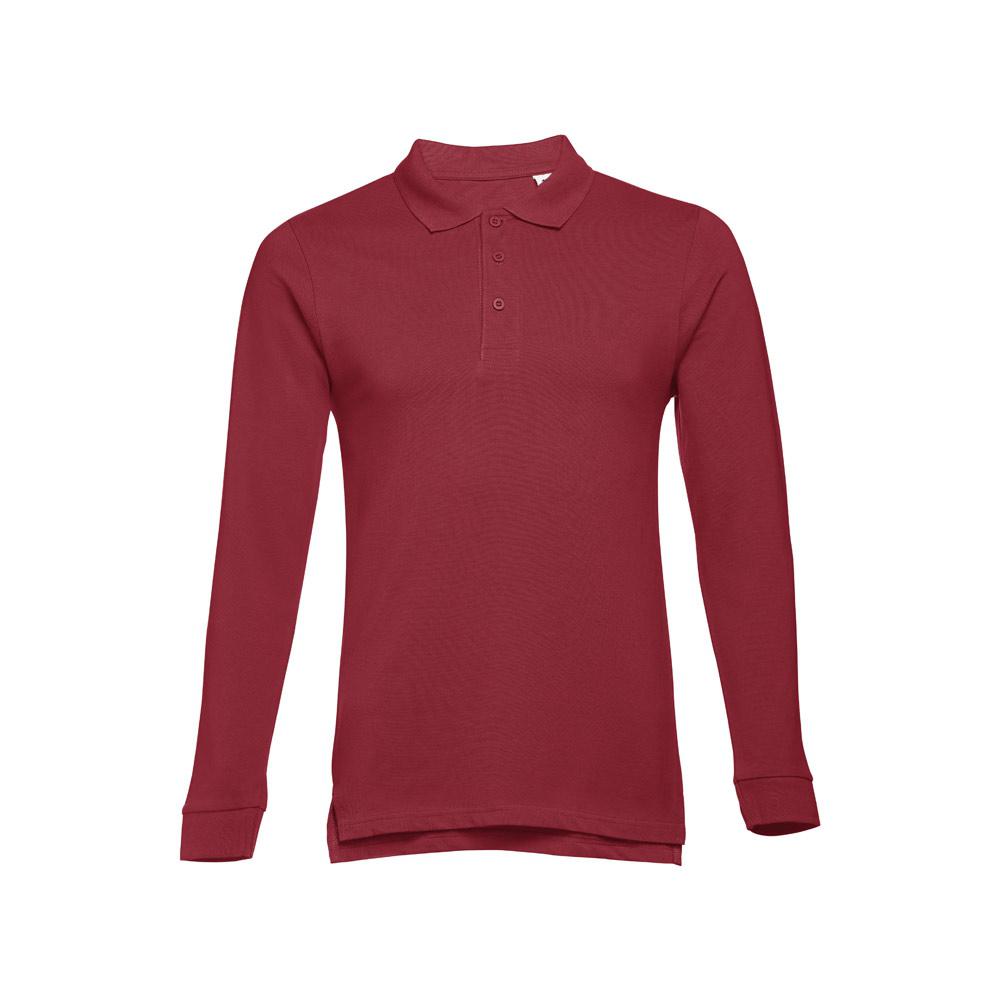 THC BERN 3XL. Polo mânecă lungă bărbați Burgundia
