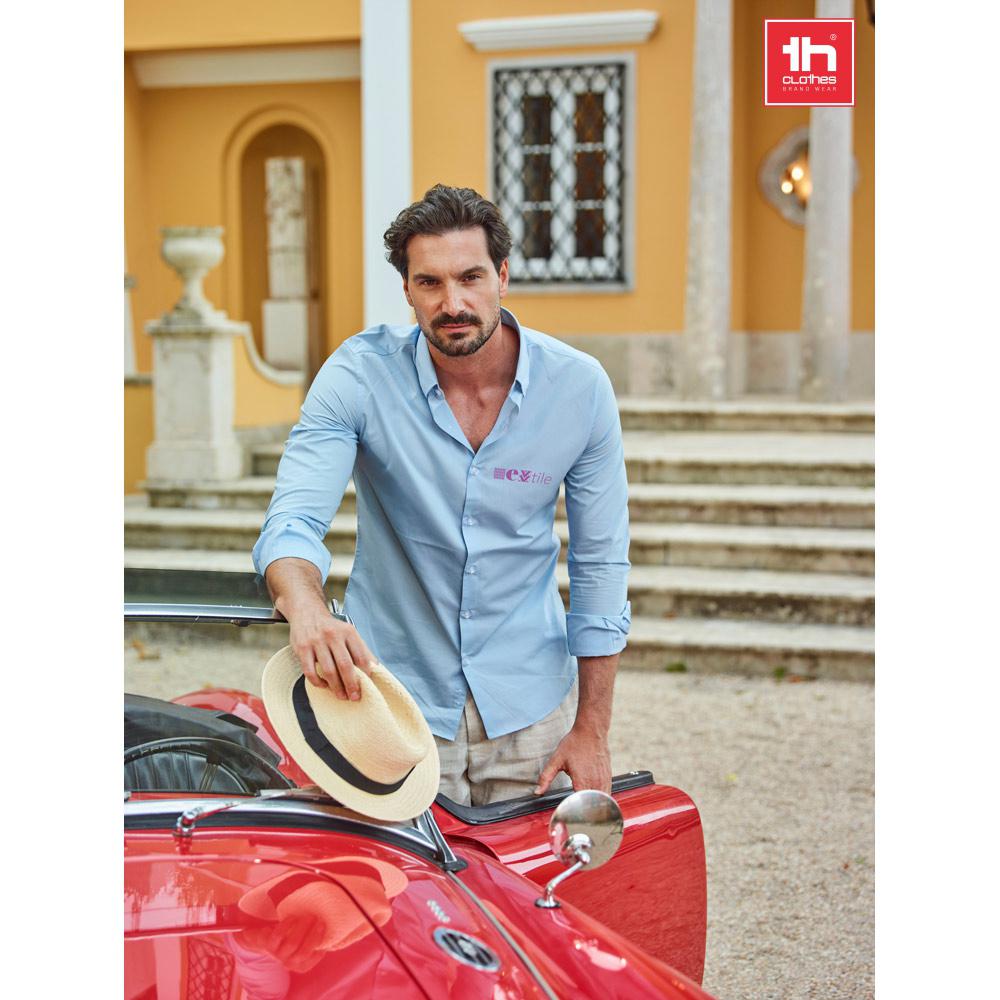 THC PARIS. Cămașă de poplin bărbați Gri L