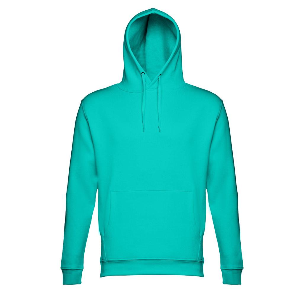 THC PHOENIX. Pulover cu glugă unisex Verde turcoaz L
